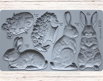 Molde de IOD Les Lapins 6x10
