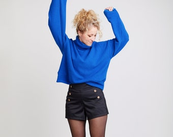 Pullover Stand-up! Blau BeeBee