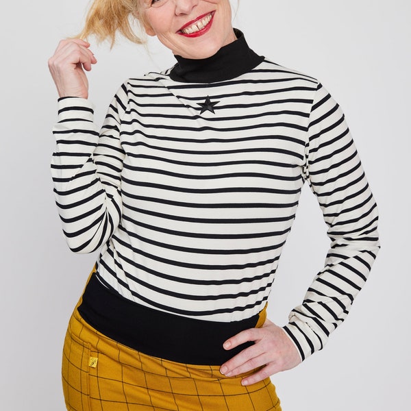 Stripes! Ringelshirt schwarz weiß BeeBee