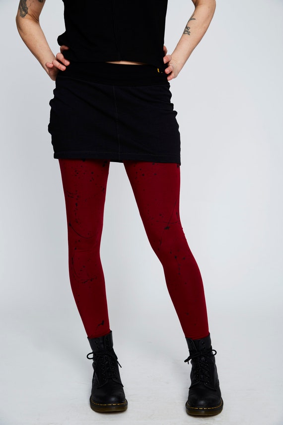 Short Elastic Skirt for Leggings Black Hip Warmer Beebee Etsy Canada