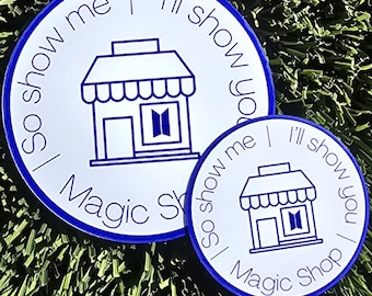Magic Shop Circle Sticker | Waterproof Vinyl Sticker | For Laptops, Water Bottles, Phones, & More