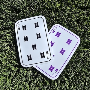 Pegatinas de cartas de BTS / Pegatinas de vinilo impermeables / Merchandising de BTS para portátiles, botellas de agua, teléfonos y más