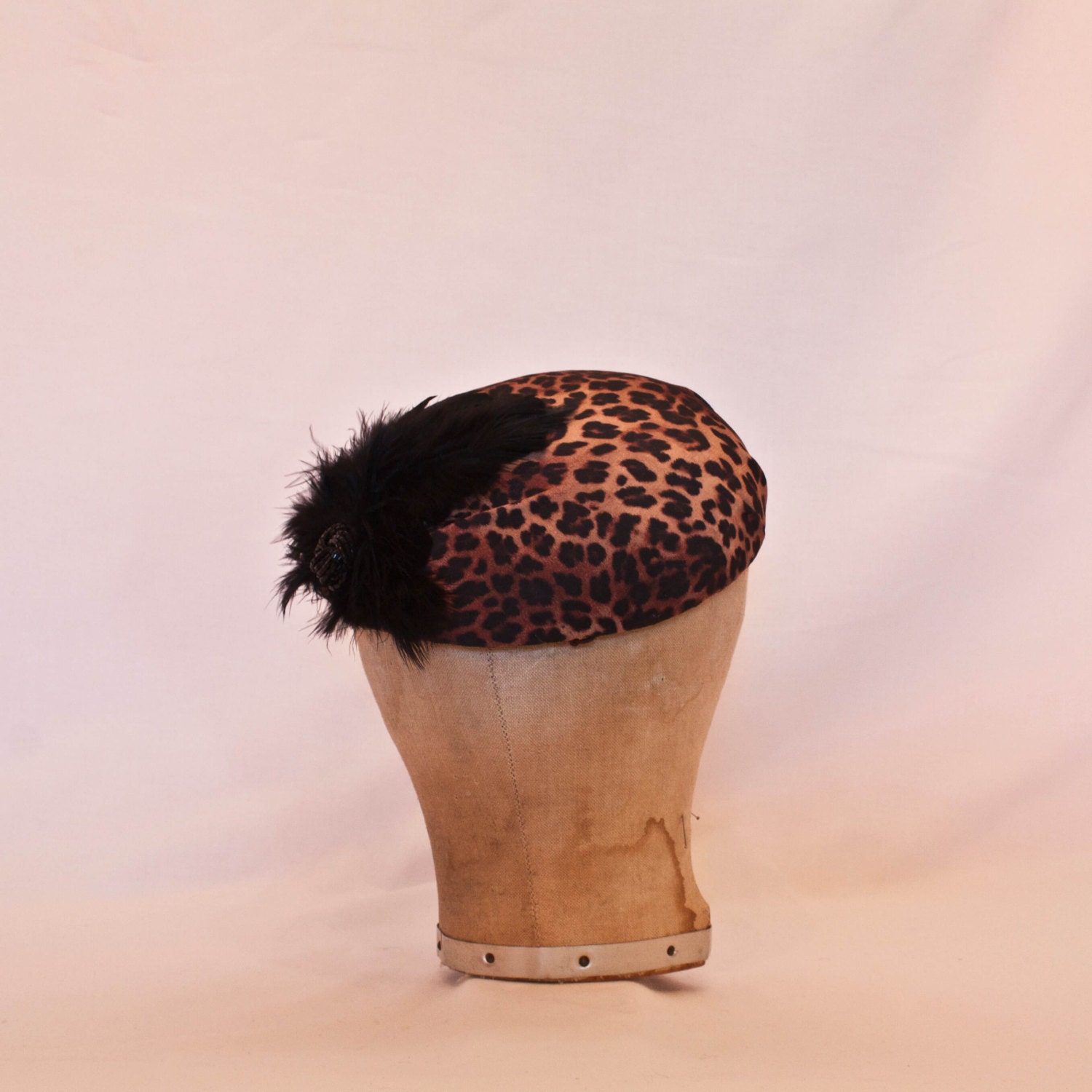 Leopard Print Women\'s Hat with Bead Details Kameryn Hat Leopard | Princess Polly main image 3