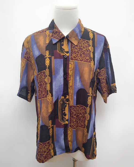 Vintage Blouse Shirt/ 90s shirt / Free Shipping /… - image 3