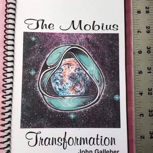 Mobius BOOK, Mobius Transformation, Mobius Jewelry and BOOK set, Metaphysical Symbol, Sacred Geometry, Infinity, Mobius Strip, Tantra, Yoga