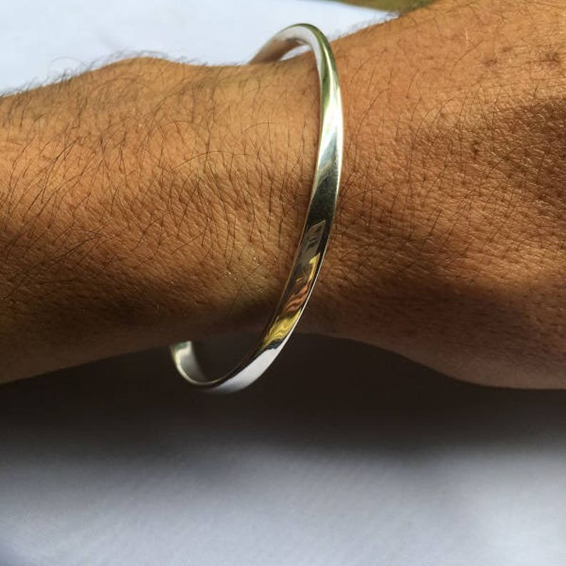 Mobius Silver MEDIUM Bangle Bracelet POPULAR Mobius Bangle | Etsy