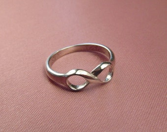 Mobius Silver INFINITY RING, Eternity Ring, Mobius Ring, Engagement/Wedding Ring, Friendship Ring, Love, Infinity Symbol, Figure Eight Ring