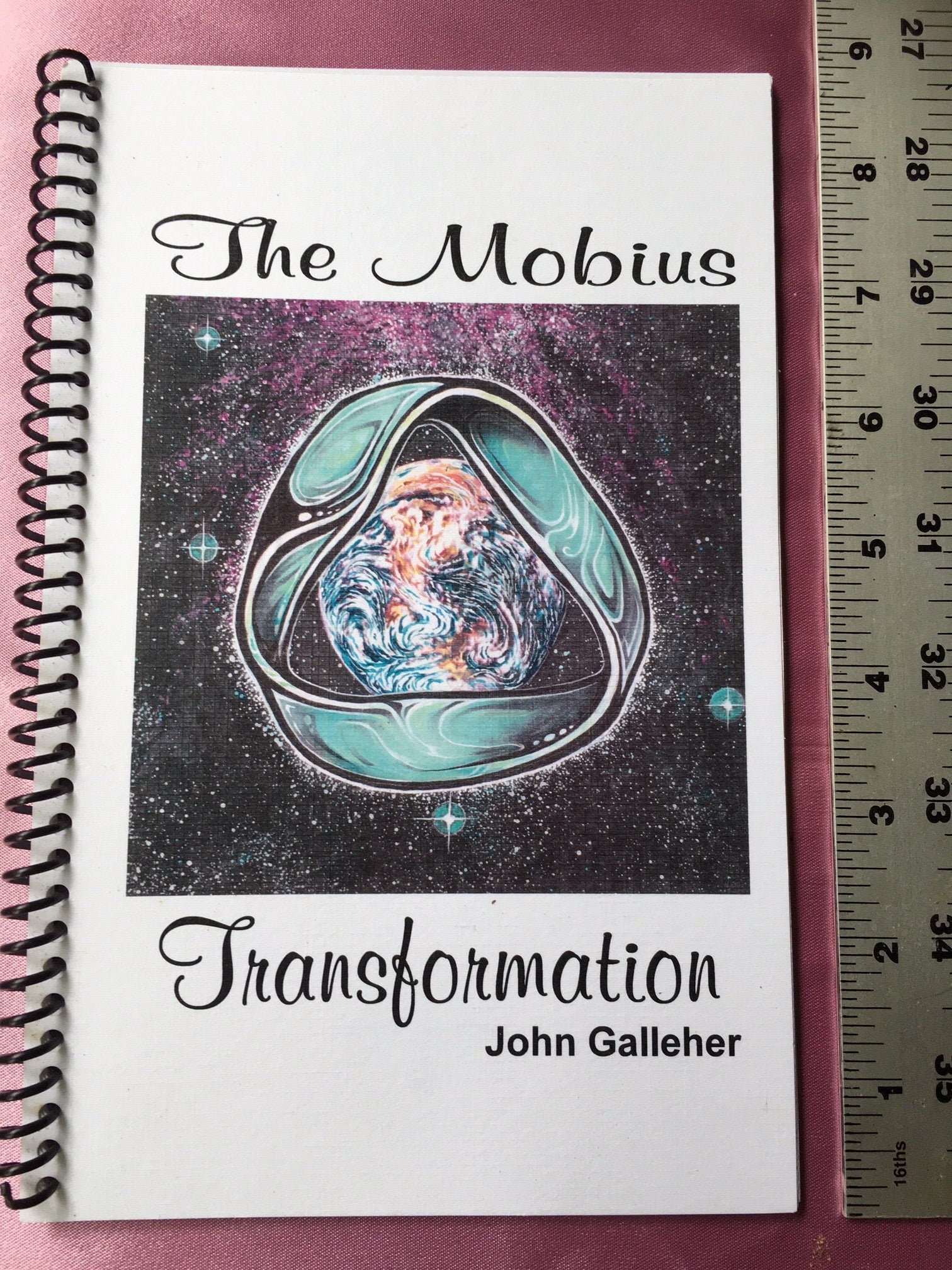 Mobius BOOK, Mobius Transformation, Mobius Jewelry and BOOK set, Metaphysical Symbol, Sacred Geometry, Infinity, Mobius Strip, Tantra, Yoga