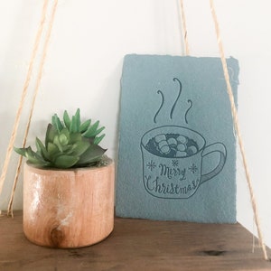 Stampa su tazza "Buon Natale", stampa 4,5 x 6 pollici