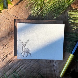 Wilderness Note Card Set, Letterpress Note Cards, Manly Cards, Cards for Men, Stationery Set for Men image 7