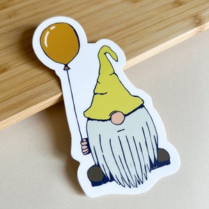 Grumpy Gnome Sticker, Cute Gnome Sticker, Illustration Gnome Sticker image 2
