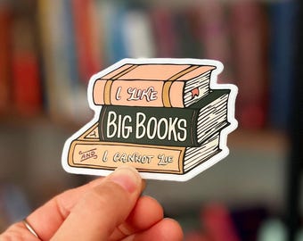 Ik hou van grote boeken sticker