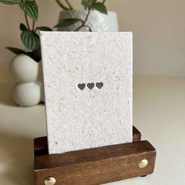 Mini Letterpress Notepad, Handmade Notepad, Small Notepad