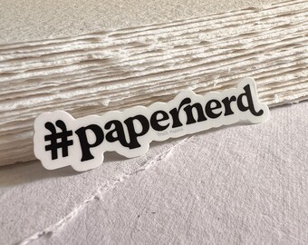 Papernerd Vinyl Sticker - Geschenk für Schreibwaren Liebhaber