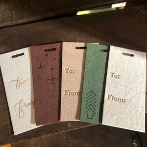 Etichette regalo con stampa tipografica, etichette regalo per le feste, etichette regalo, confezioni regalo, etichette regalo di Natale, stampa tipografica