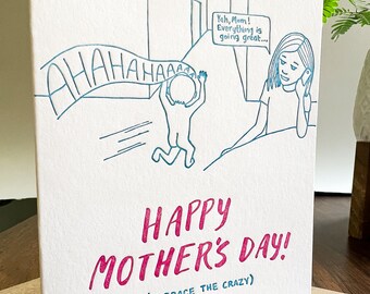 Embrace the Crazy, Mother's Day Card