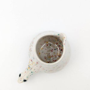 Milk/Sauce/Oil cup. Short Legged Confetti Brontosaurus With Line On It's Back image 9