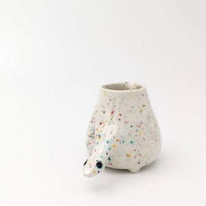 Milk/Sauce/Oil cup. Short Legged Confetti Brontosaurus With Line On It's Back image 6