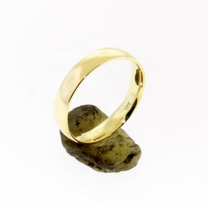 14 K. Solid Gold Comfort Fit 4.00 mm. Wide(width) Band or Stacking Ring Hand Made in U.S.