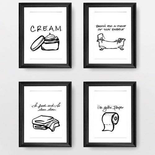 Can I Kick It Yes You Can Wall Art Set Rap Lyrics Wall Art Etsy