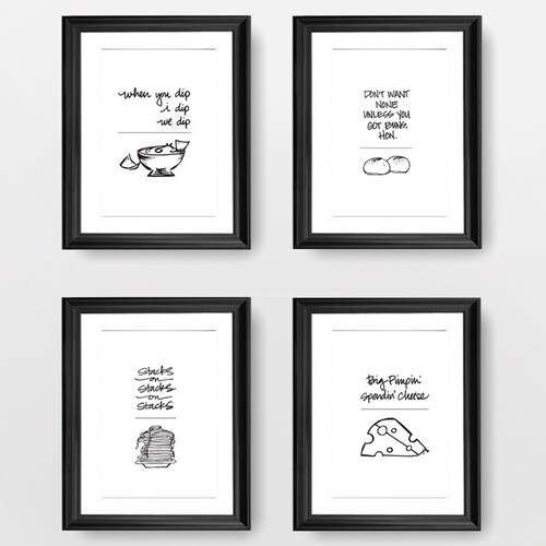 Motivational Rap Lyrics Printable Wall Art Set of 4 8 X 8 - Etsy