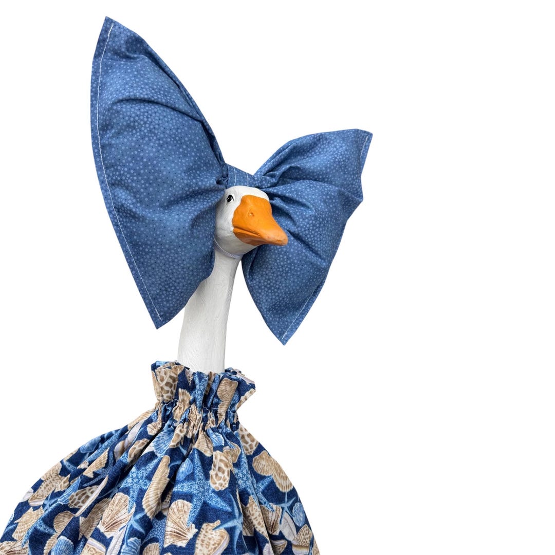 23" 28" Porch Goose Outfit - Dress - Dress and the Big Fat Bow the ...