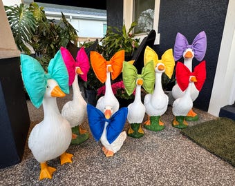 Big Fluffy Bow for Porch Goose – Headband or Bow Tie Accessory - The Big Fat Bow