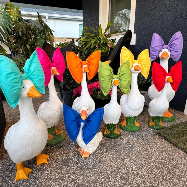 Big Fluffy Bow for Porch Goose – Headband or Bow Tie Accessory - The Big Fat Bow