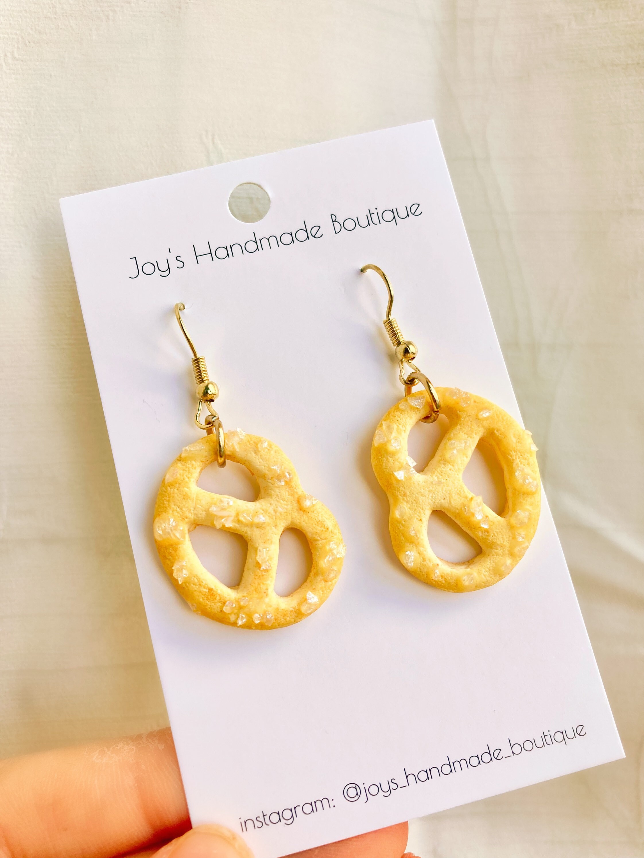 Danish Sugar Cookie Earrings Handmade from Polymer Clay Etsy