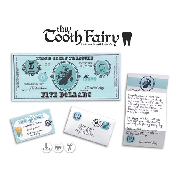 Tooth Fairy Envelope - Etsy