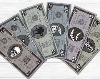 printable fake money etsy uk