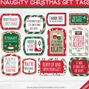 White Elephant Christmas Gift Tags Editable Text Instant Download PDF ...