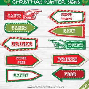 Weihnachten Karneval Party Zeichen Printable- Bearbeitbarer Text PDF- Sofortiger Download- Personalisieren Sie zu Hause mit Adobe Reader- Dots - Stripes