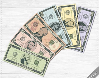 classroom bucks play money instant download pdf file etsy