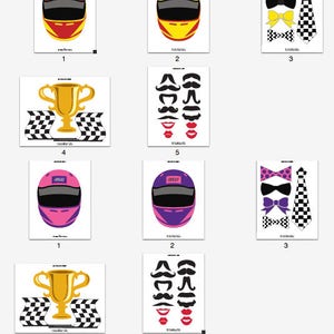 Race Car Party Package Printable Birthday Collection Editable Text PDF Personalize Adobe Reader For Boys & Girls Red Black 25 Pages image 7