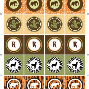 Safari Printable Party Package Birthday Collection Fully Editable Text ...