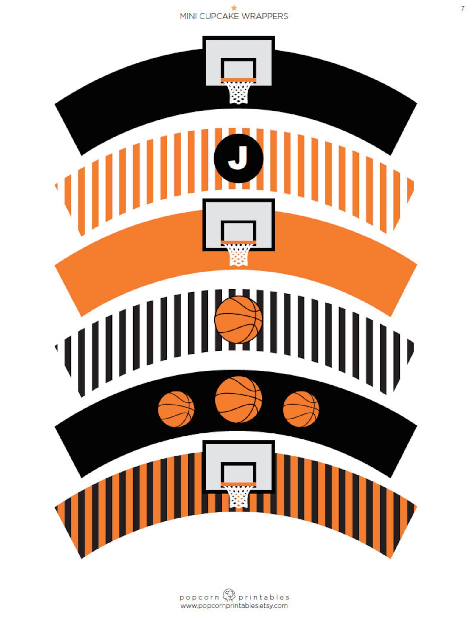 Basketball Printable Party Package Birthday Collection Fully - Etsy