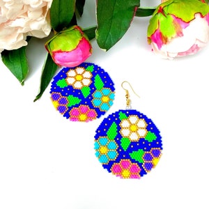 Peyote and Brick Stitch Earrings Patterns, Brick Stitch Pattern, Peyote Stitch, Seed Beads Earrings Pattern, Beaded Earrings, Miyuki Delica