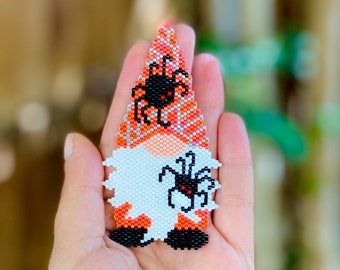 Halloween gnome pattern Brick Stitch Pattern Peyote Stitch Halloween Gnome Pattern Digital Beaded Patter Seed bead pattern Miyuki Delica