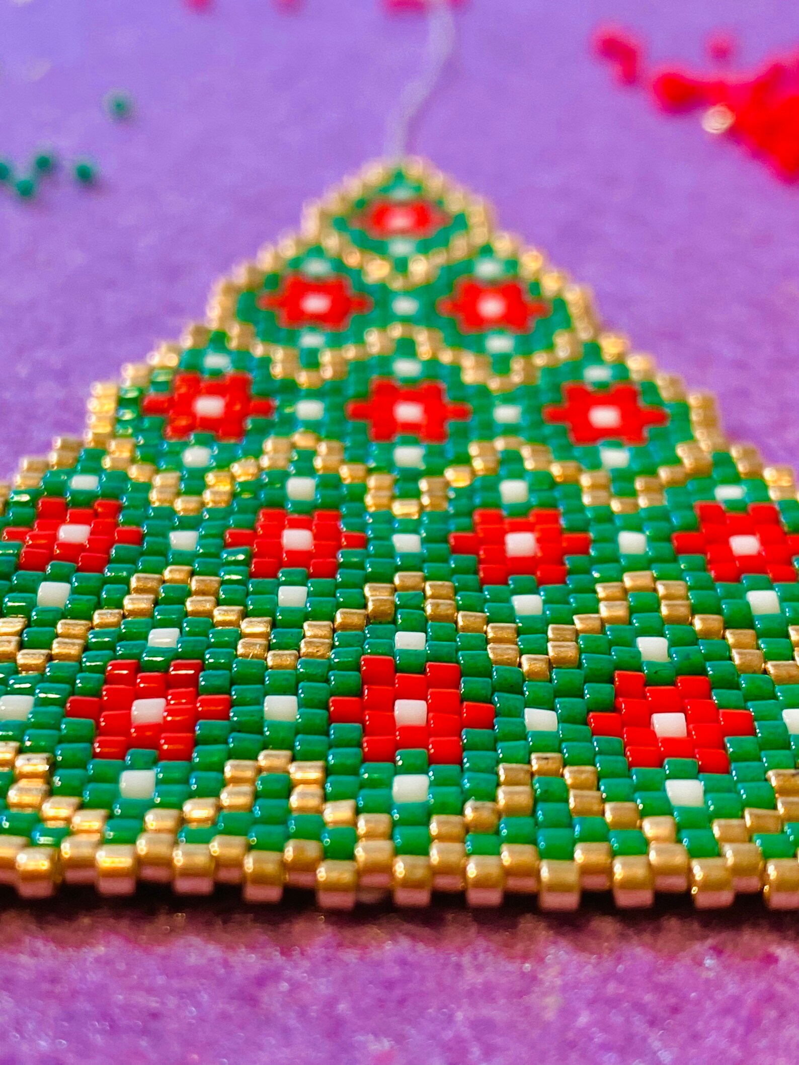 Brick and Peyote Stitch Pattern Beading Pattern Instant Etsy