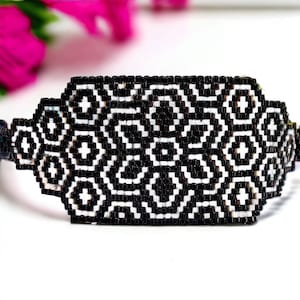 Peyote Stitch Patterns, Bracelet Peyote Stitch Pattern,Instant Download PDF, Beaded Bracelet, Bead Weaving, Seed Bead Pattern, Miyuki Delica
