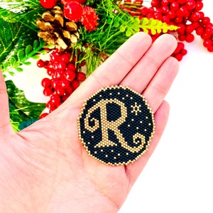 Peyote Stitch or Brick Stitch Pattern Letter R, Digital Download, PDF ...