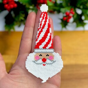 Peyote Stitch and Brick Stitch Santa Claus Pattern Christmas - Etsy