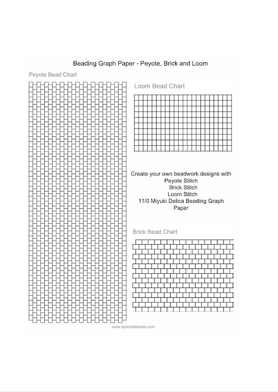 Printable seed bead graph paper free designer download printable seed 