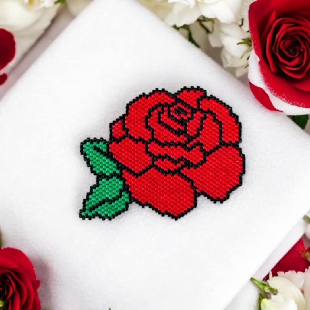 Flower Tutorial Seed Bead Rose Pattern Tutorial For Making A