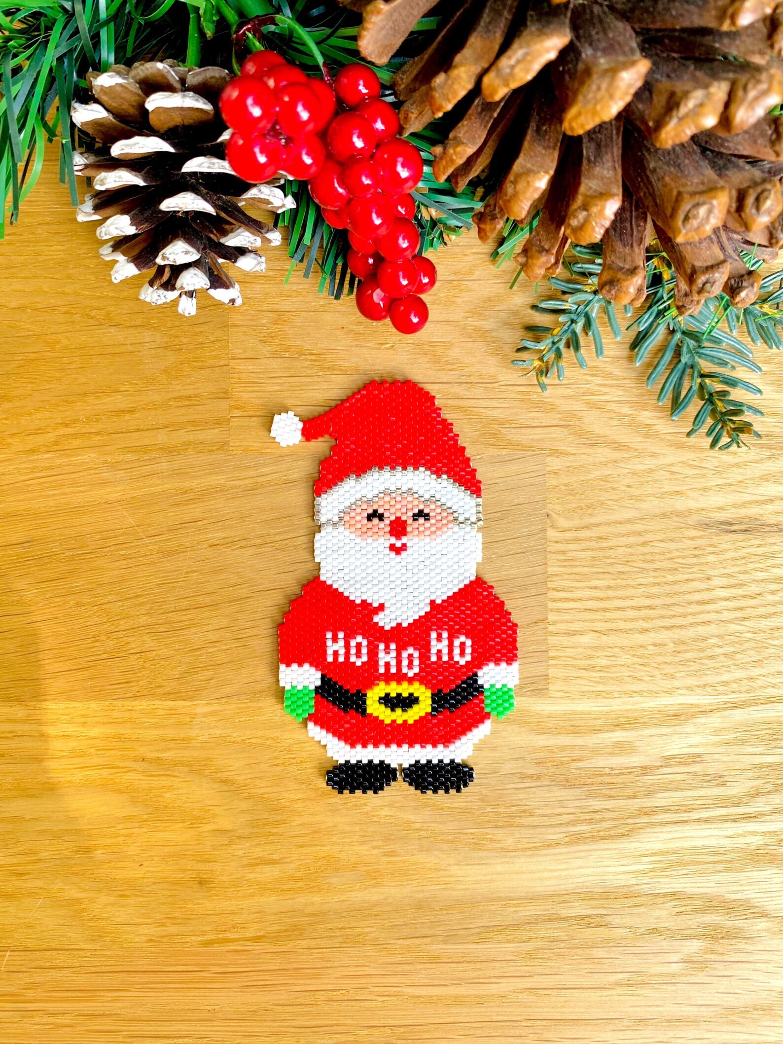 Peyote Stitch or Brick Stitch Santa Claus Pattern Christmas | Etsy