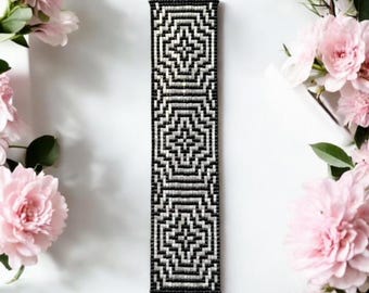 Weefgetouw armbandpatroon, Miyuki-rocailles (pdf-patroon)