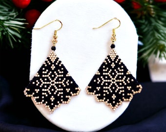 Brick Stitch Earrings Patterns, Brick Stitch Pattern, Instant Download PDF, Digital file pdf, Brick Stitch PDF Pattern, Earrings, Beadwork