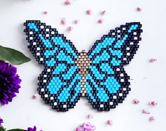 Brick Stitch Butterfly Pattern,Brick Stitch Pattern,Instant Download PDF,Digital file pdf,Brick Stitch PDF Pattern,Beaded Butterfly,Pattern
