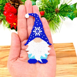 Peyote Stitch Gnome Pattern, Brick Stitch Gnome Pattern, Digital Download, PDF Beaded Pattern, Beaded Pattern, Peyote Stitch, Brick Stitch